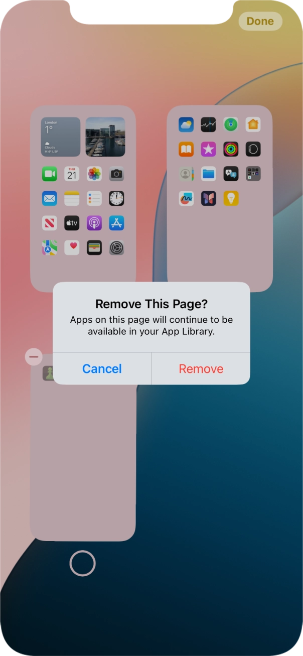 Press Remove.