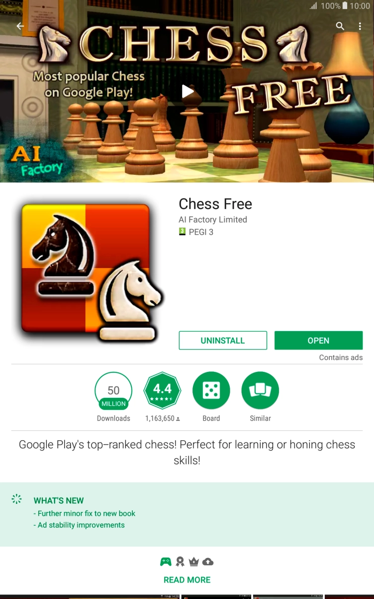 Press UNINSTALL.