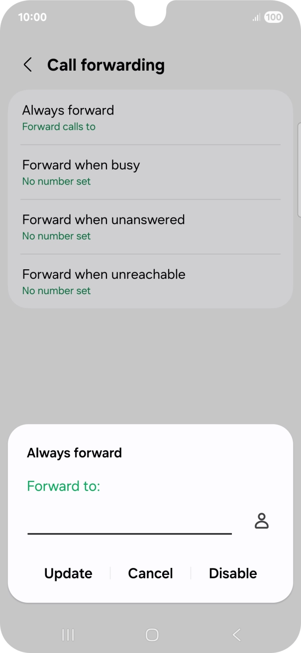 Press Disable.