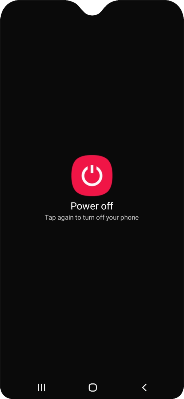 Press Power off.