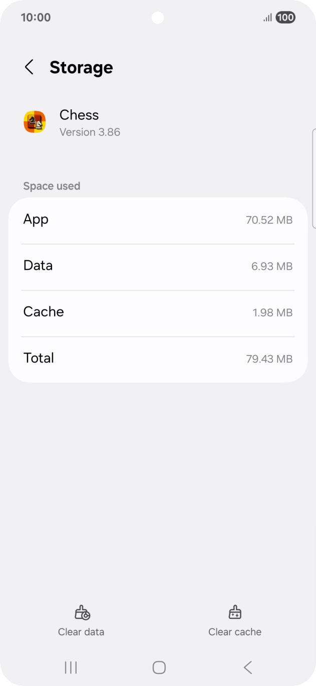 Press Clear cache.