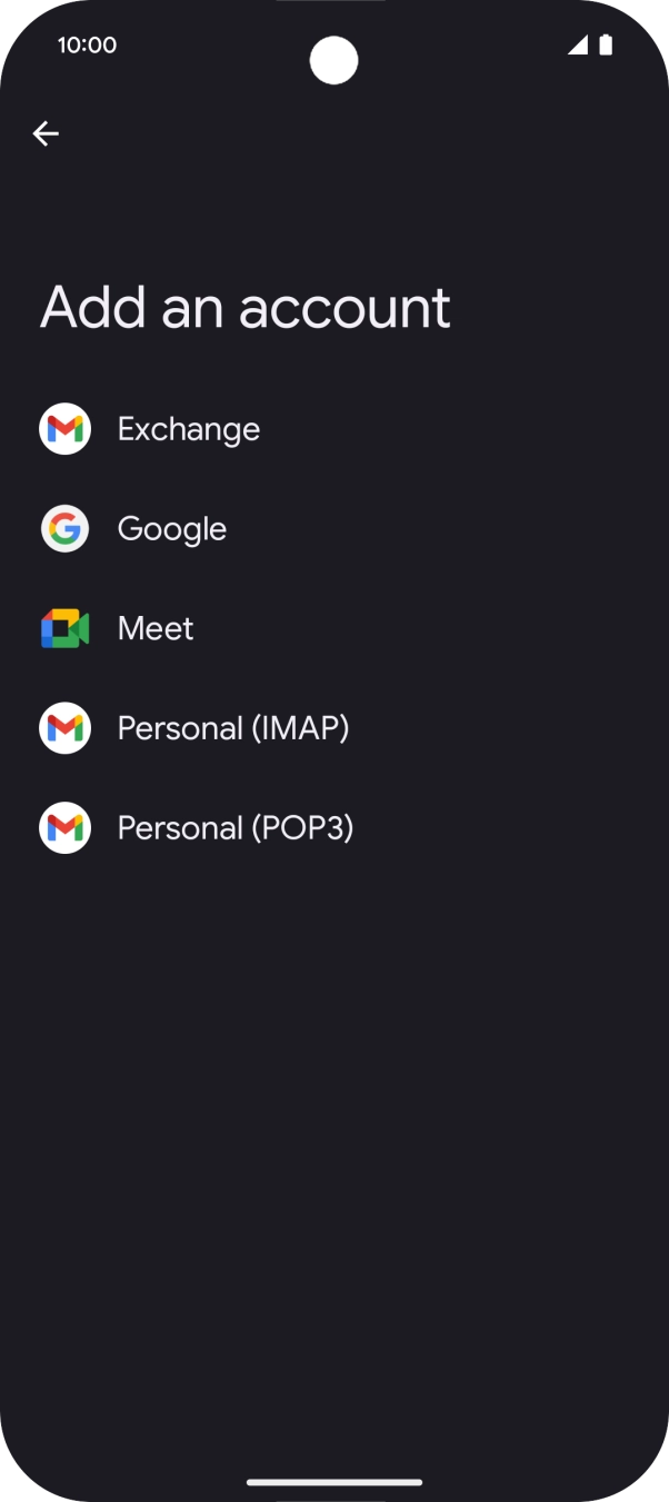 Press Google.