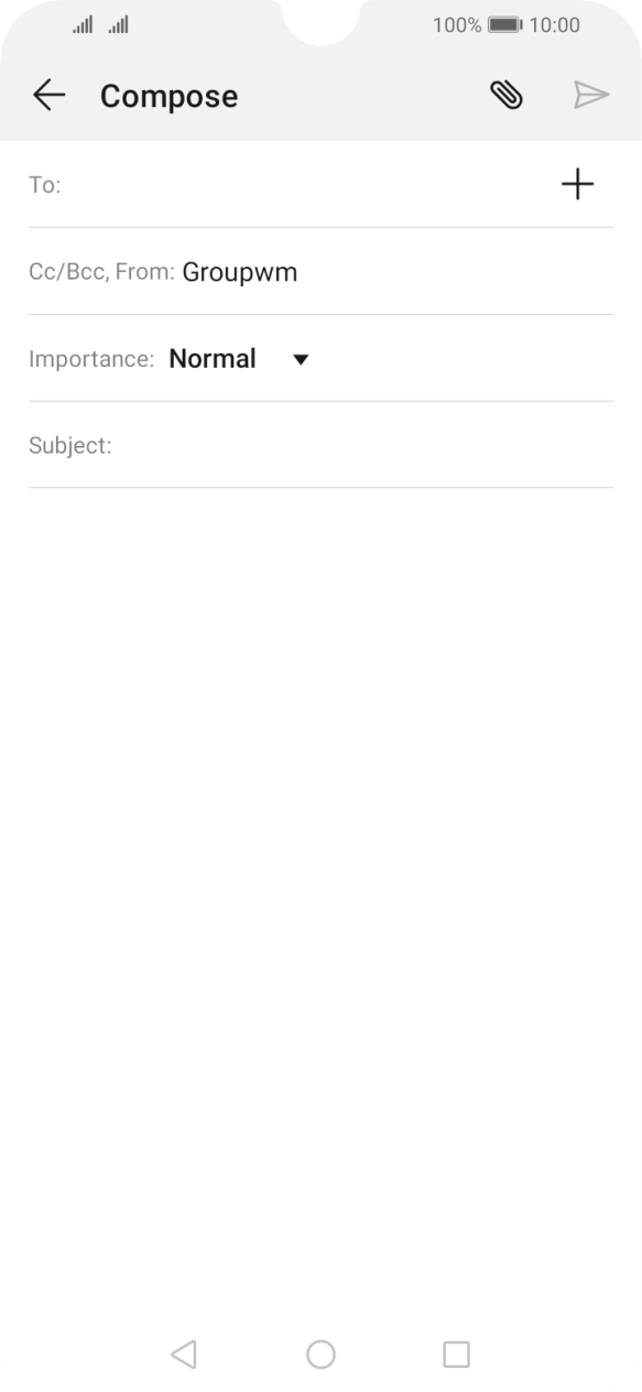 Press To: and key in the first letters of the recipient's name.