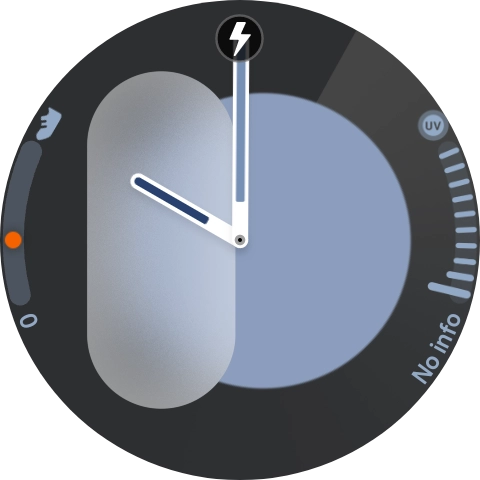 When the battery charging icon is displayed, charging is in progress.