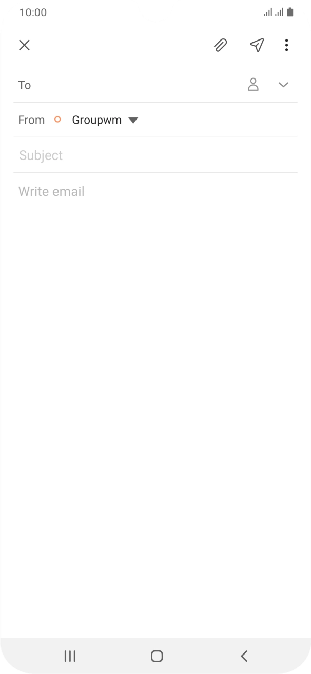 Press To and key in the first letters of the recipient's name. Press To and key in the first letters of the recipient's name.