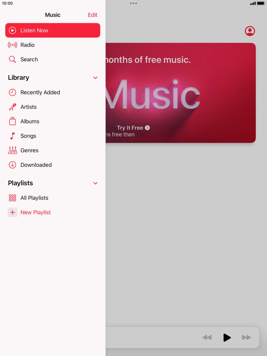 Press New Playlist.