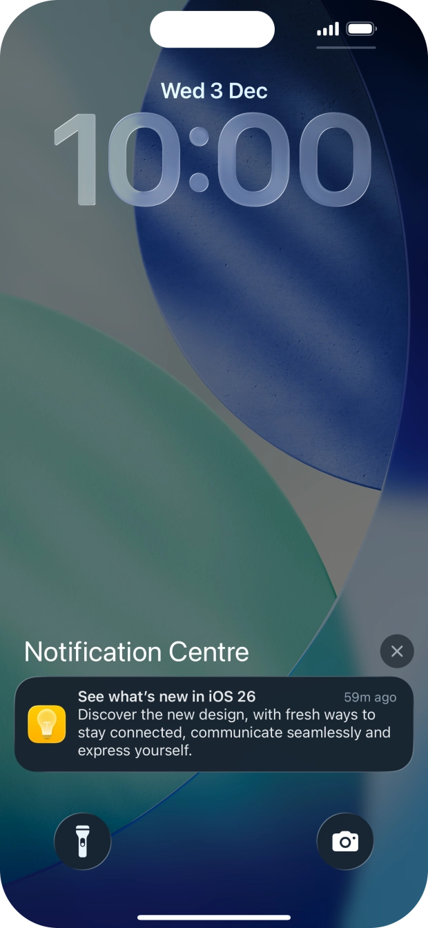 Press the required notification and follow the instructions on the screen to use the selected function. Press the required notification and follow the instructions on the screen to use the selected function.
