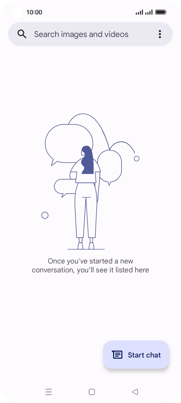 Press Start chat.