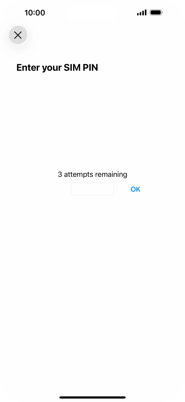If your SIM is locked, key in your SIM PIN and press OK. The default SIM PIN is 0000.