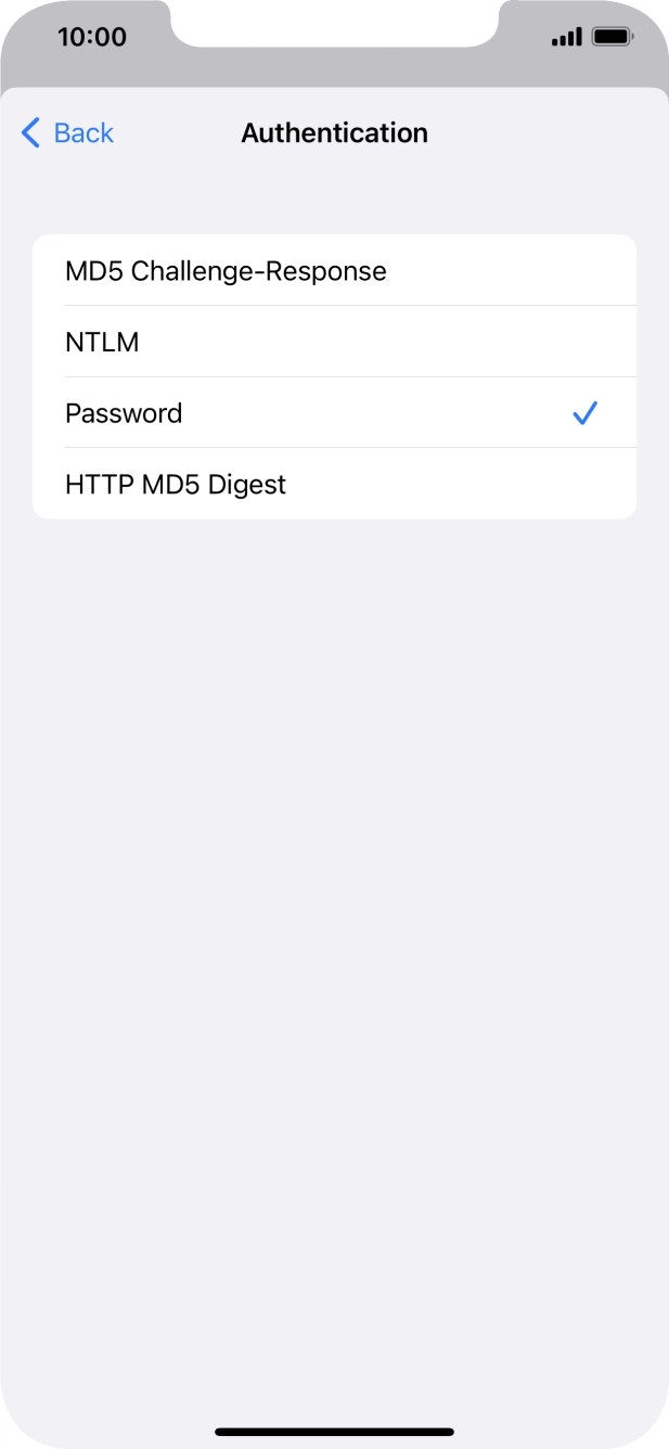 Press Password.