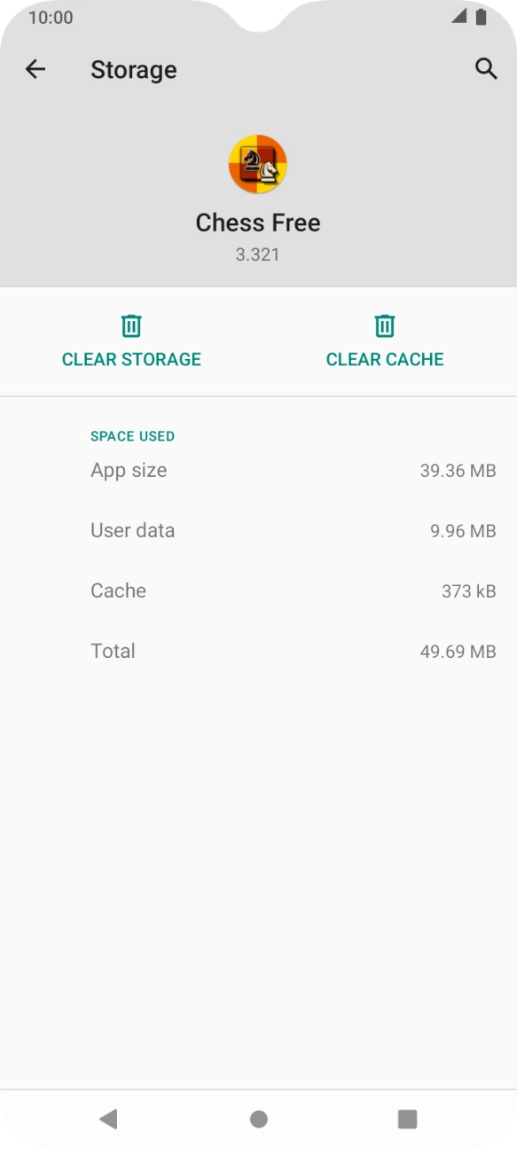 Press CLEAR CACHE.