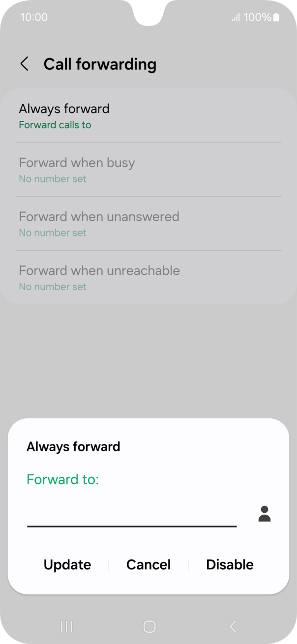 Press Disable.