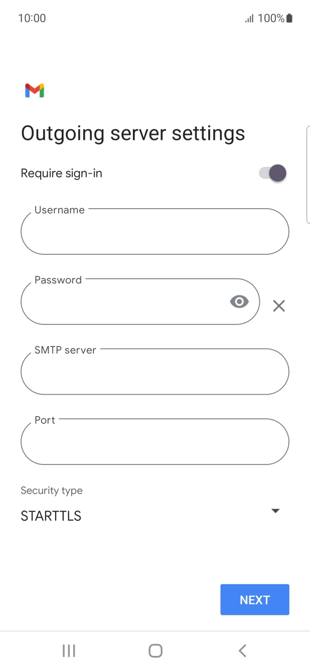 Press the indicator next to 'Require sign-in' to turn on the function.