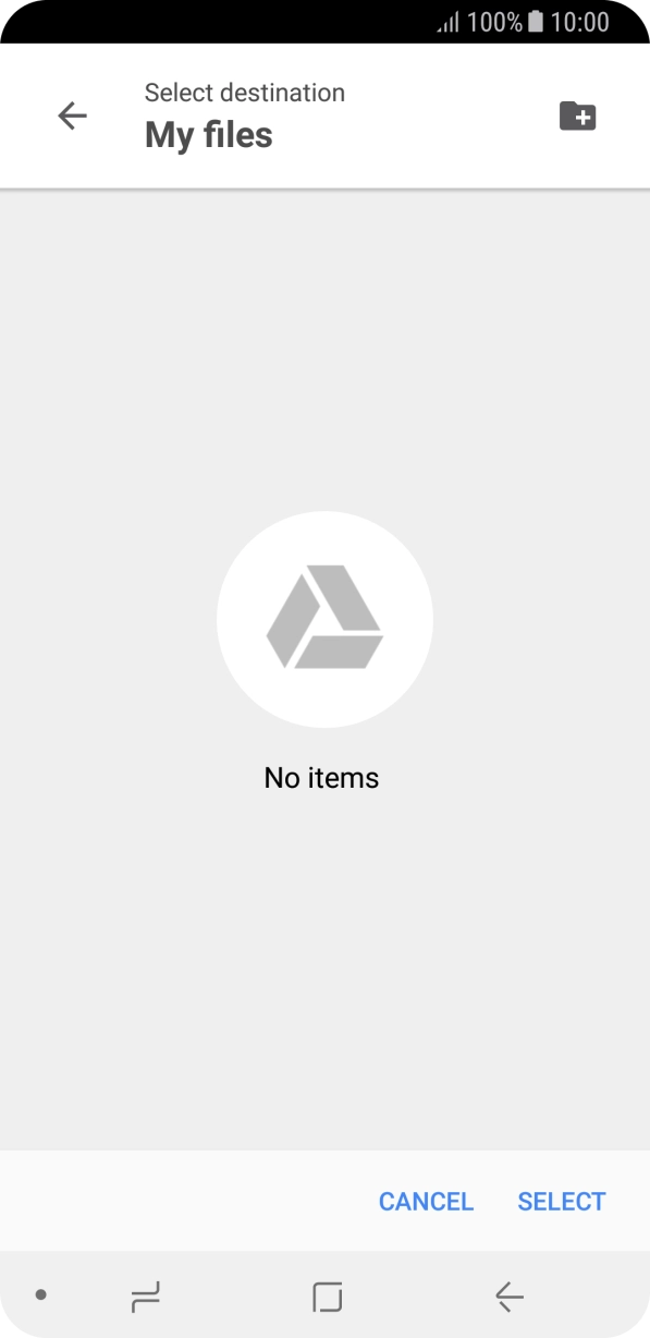 To create a new folder, press the new folder icon and follow the instructions on the screen to create a new folder. To create a new folder, press the new folder icon and follow the instructions on the screen to create a new folder.
