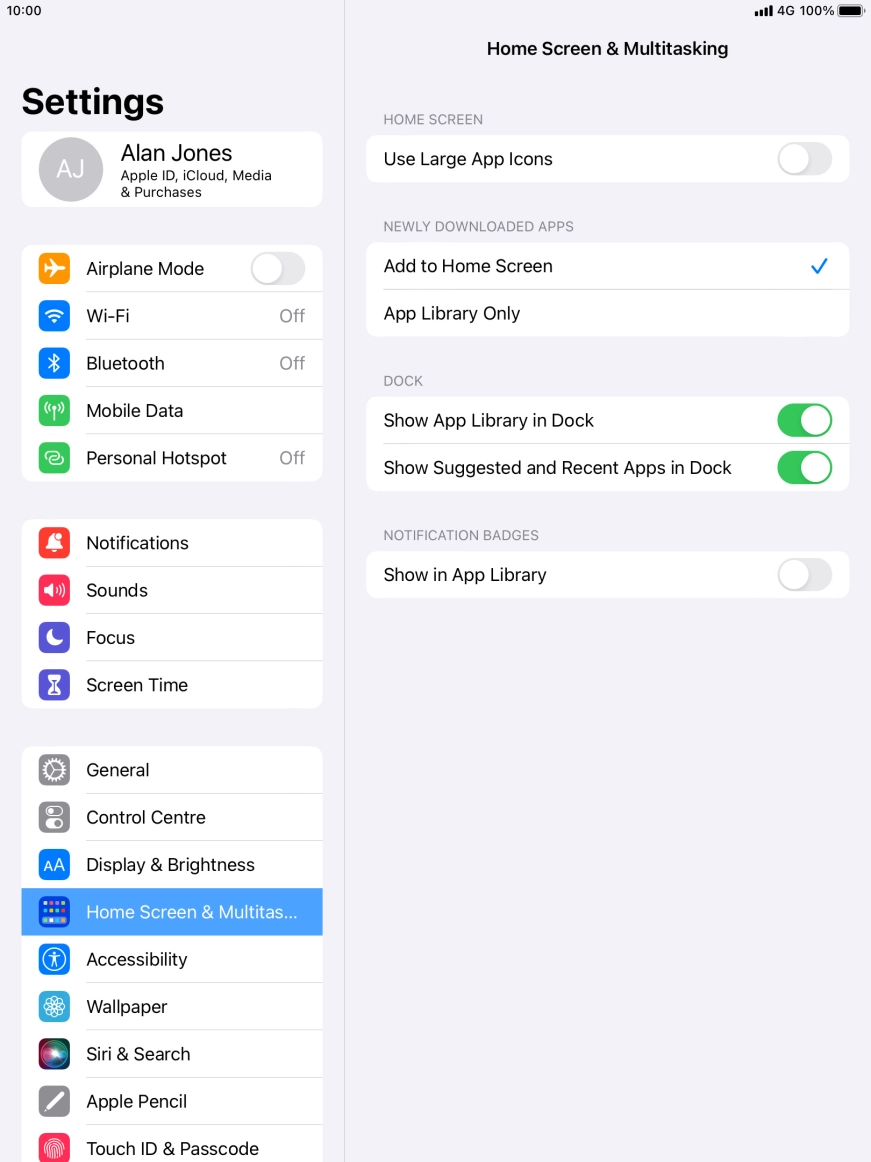 To add new downloaded apps to both the home screen and App Library, press Add to Home Screen.