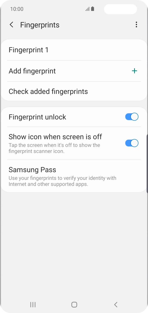 Press the indicators next to the required settings to turn them on or off. Press the indicators next to the required settings to turn them on or off.