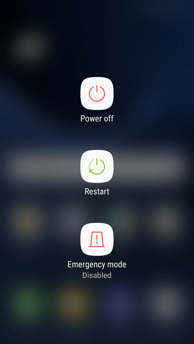Press Power off.