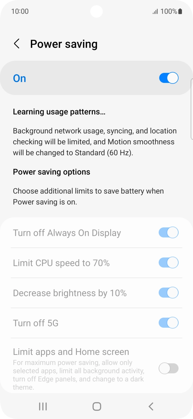Press the Home key to return to the home screen.