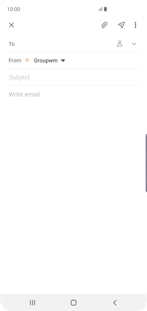 Press To and key in the first letters of the recipient's name.