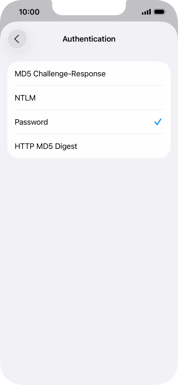 Press Password.