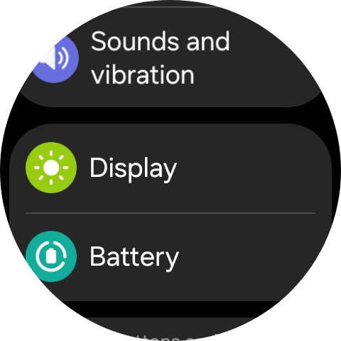 Press Display.