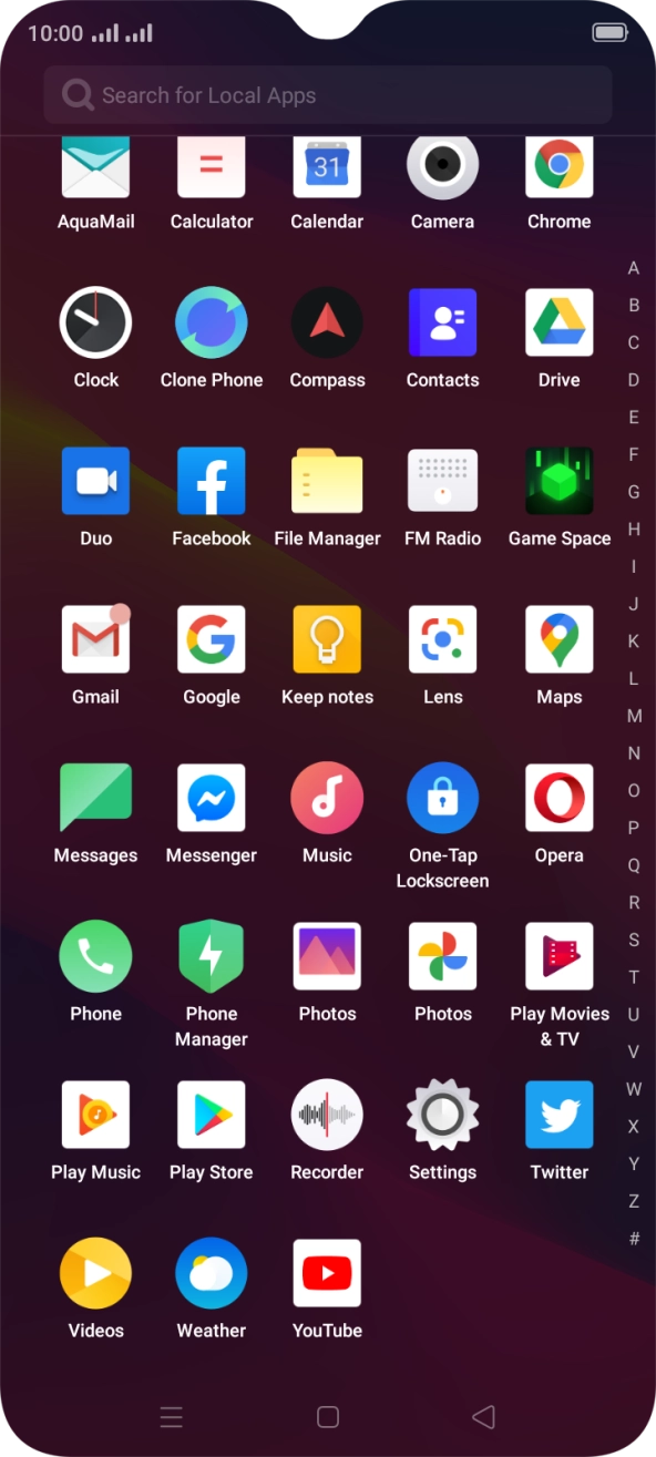 Press Play Store.