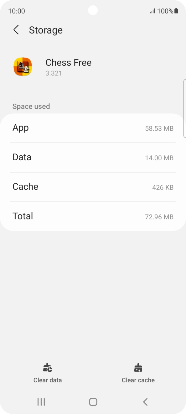 Press Clear cache.