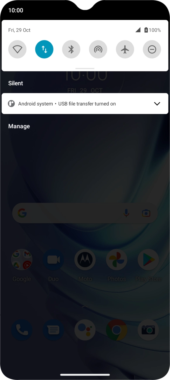 Press Android system. Press Android system.