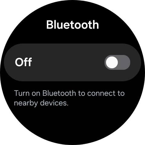 Press the indicator below 'Bluetooth' to turn on the function.