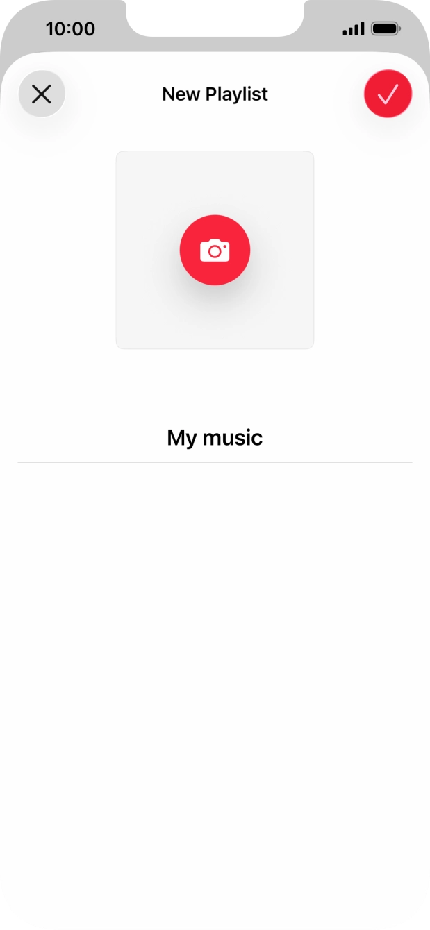 Press the confirm icon. Press the confirm icon.