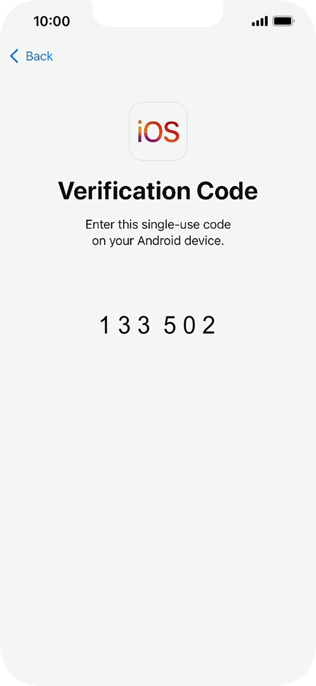 Follow the instructions on the screen and in the 'Move to iOS' app to transfer the content from the Android phone to your phone and set up your phone and prepare it for use.