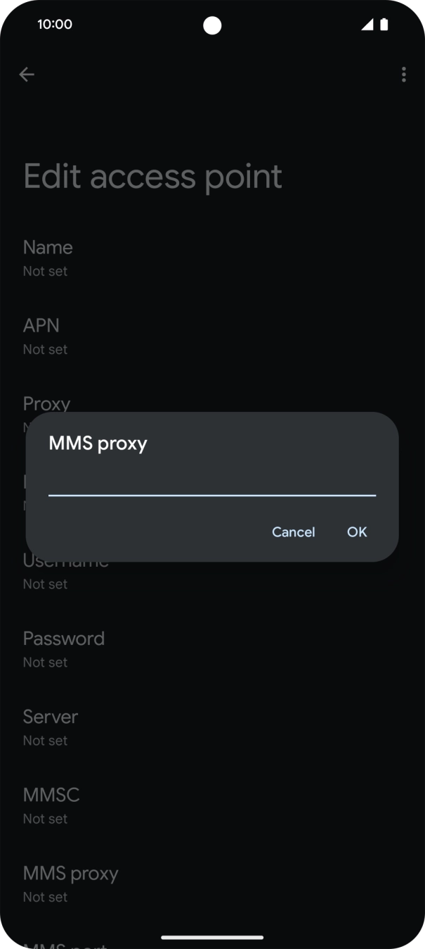 Key in 82.132.254.1 and press OK. Key in 82.132.254.1 and press OK.