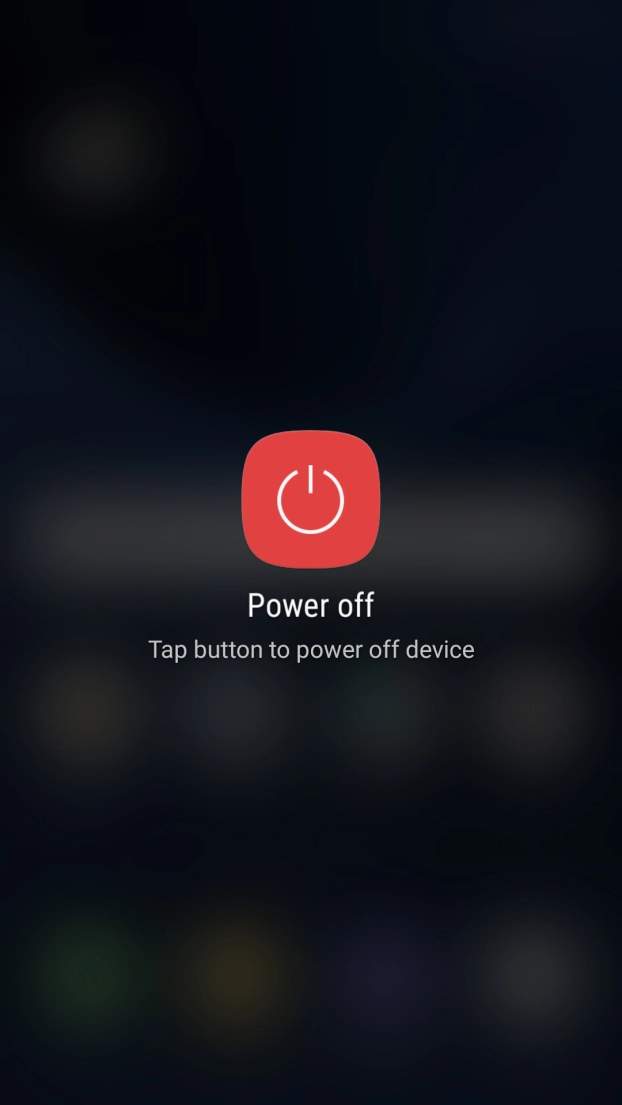 Press Power off.