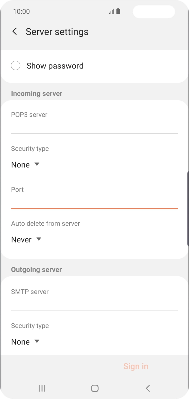 Press the drop down list below 'Auto delete from server'.