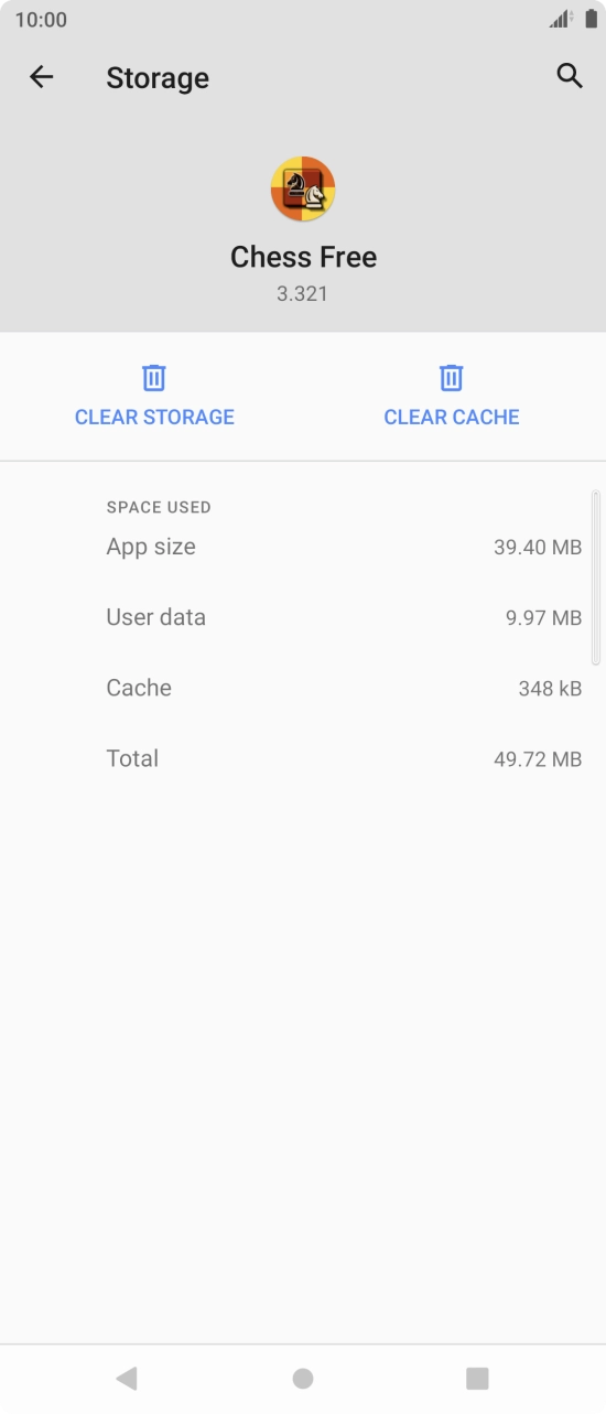 Press CLEAR CACHE.