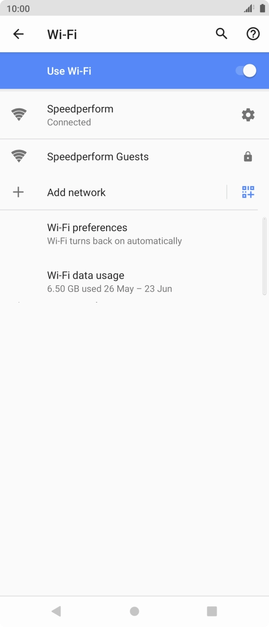 Press the Home key to return to the home screen.