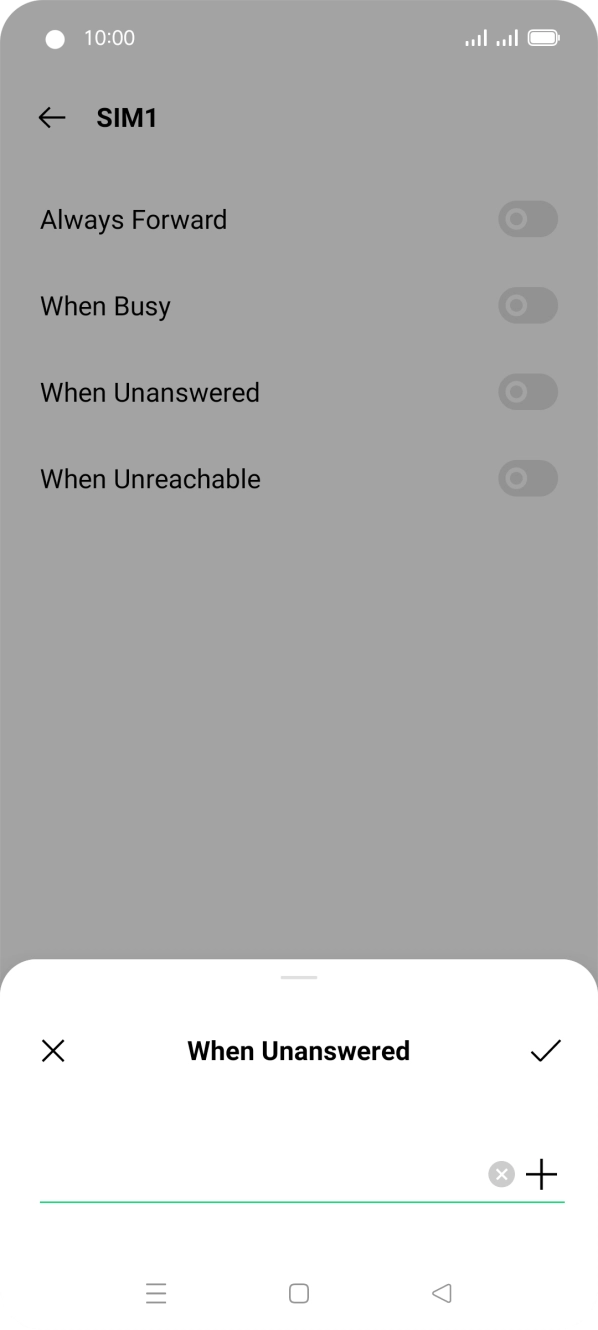 Key in 901 and press the confirm icon.