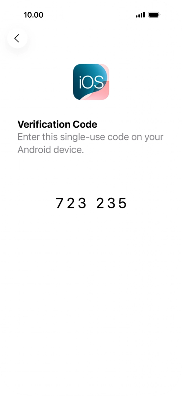 Follow the instructions on the screen and in the 'Move to iOS' app to transfer the content from the Android phone to your phone and set up your phone and prepare it for use.