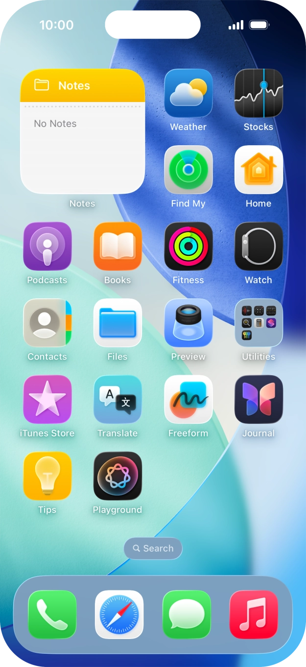 If you're using a Widget Stack: slide up or down on the stack to select the required widget. If you're using a Widget Stack: slide up or down on the stack to select the required widget.