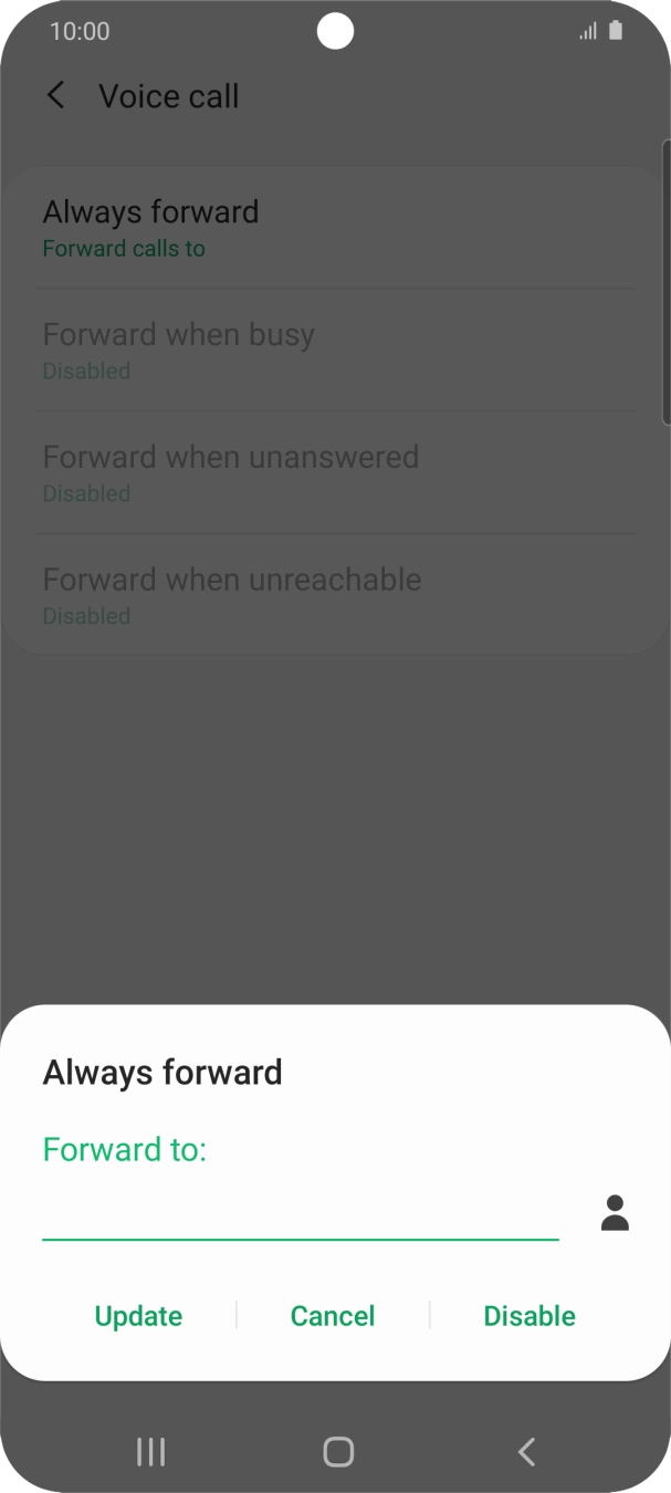 Press Disable.