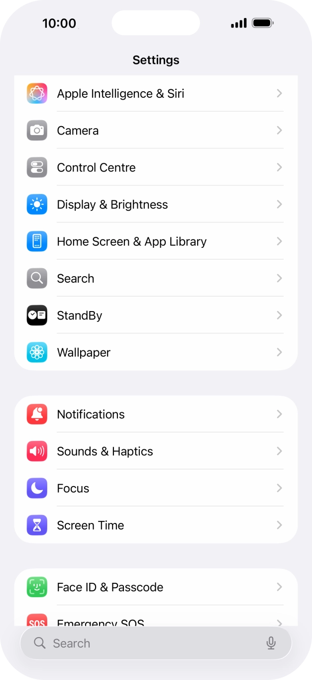 Press Display & Brightness. Press Display & Brightness.