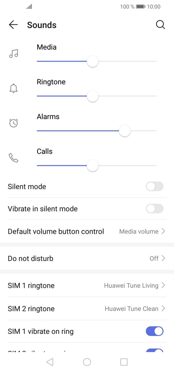 Press SIM ringtone.