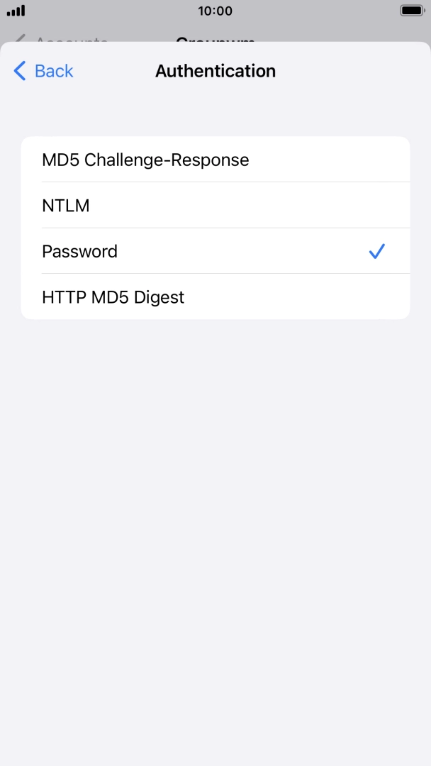 Press Password.