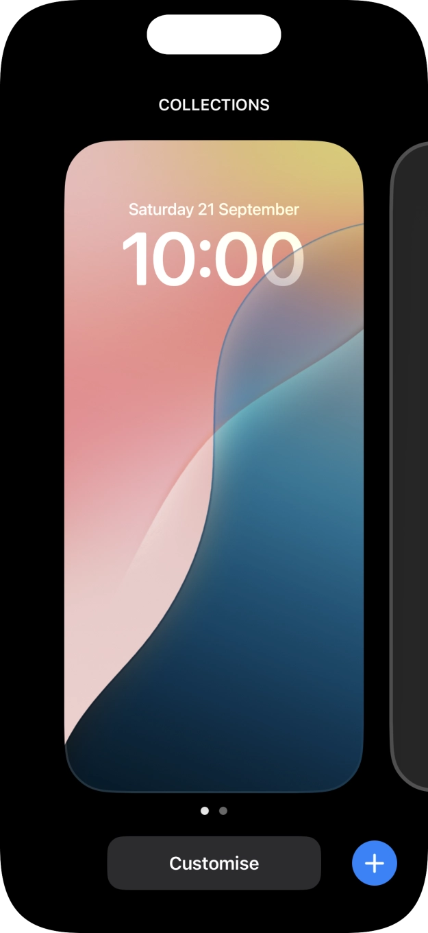 Press the add icon. Press the add icon.
