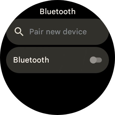Press the indicator next to 'Bluetooth' to turn the function on or off. Press the indicator next to 'Bluetooth' to turn the function on or off.
