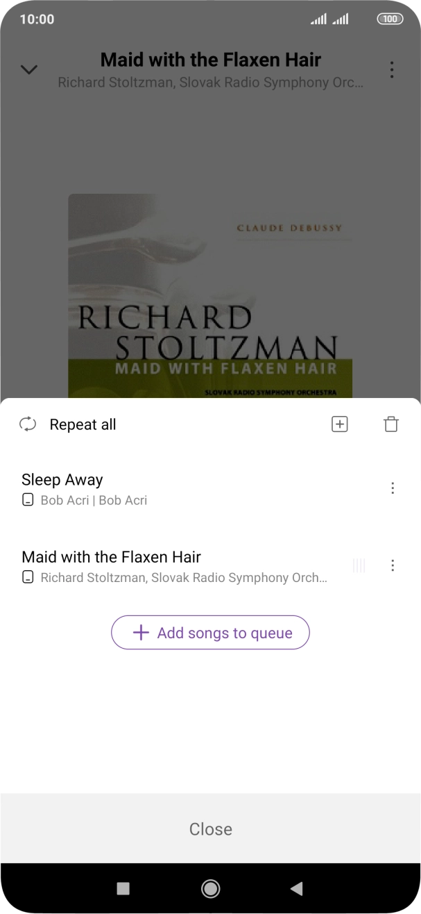 Press the add icon.