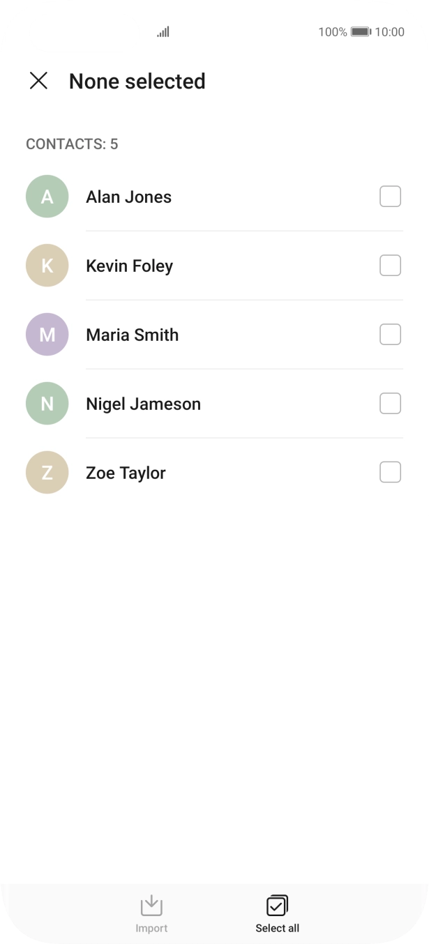 Press Select all.