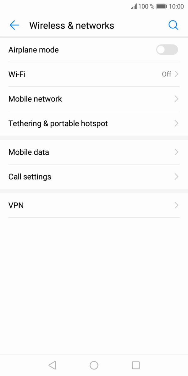 Press Wi-Fi.