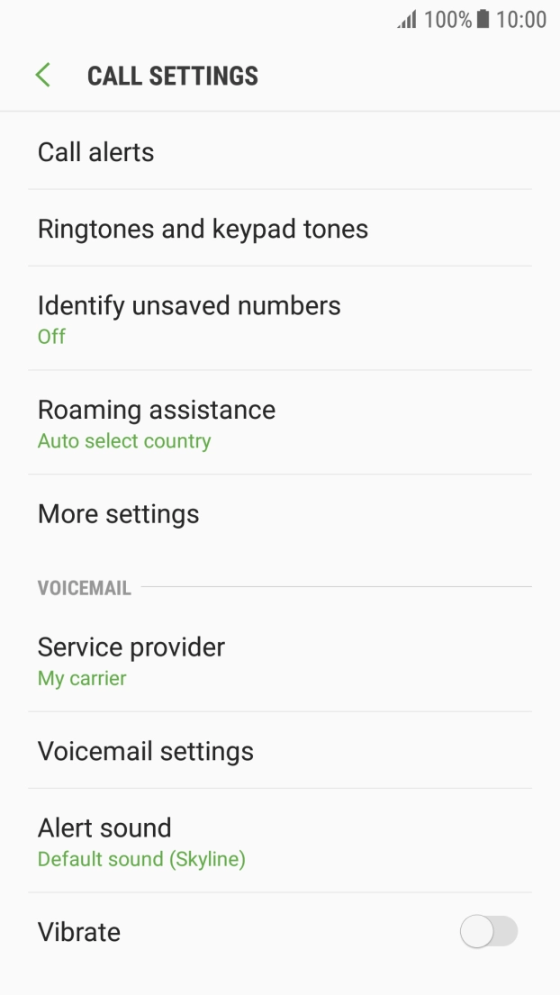 Press More settings. Press More settings.