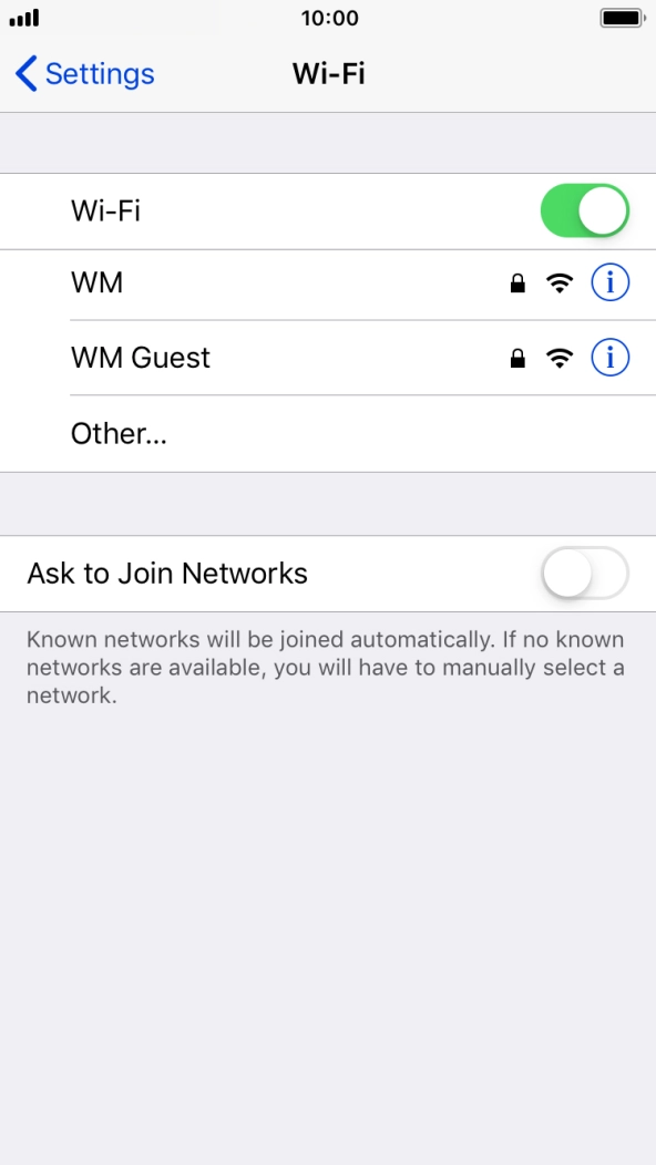 Press the required WiFi network and key in the password for the WiFi network. Press the required WiFi network and key in the password for the WiFi network.